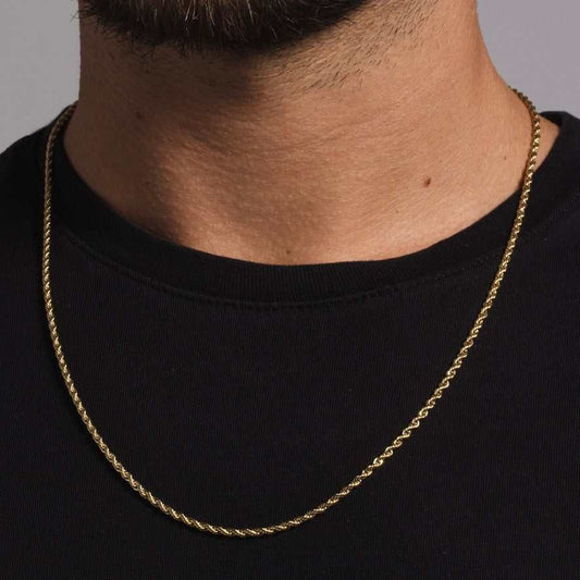 Rope Chain In Yellow Gold -2mm